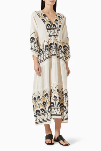 Embroidered Maxi Dress