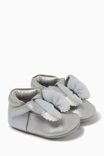 Amdy Shoes in Metallic Leather