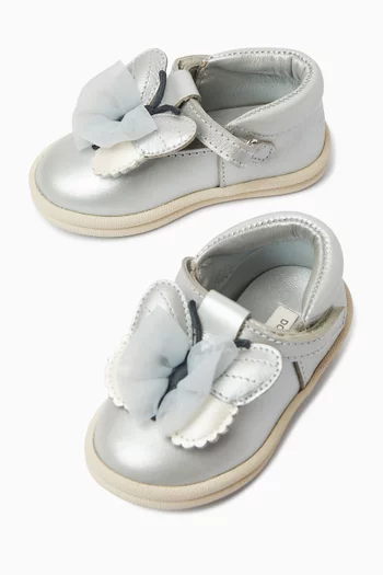 Vlindy Shoes in Metallic Leather