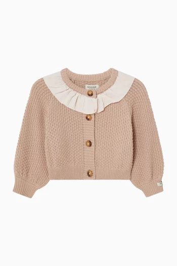 Veertje Cardigan in Cotton-knit