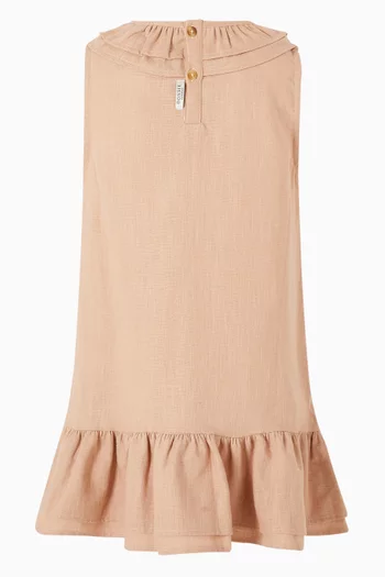 Michelle Dress in Linen-cotton