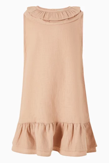 Michelle Dress in Linen-cotton