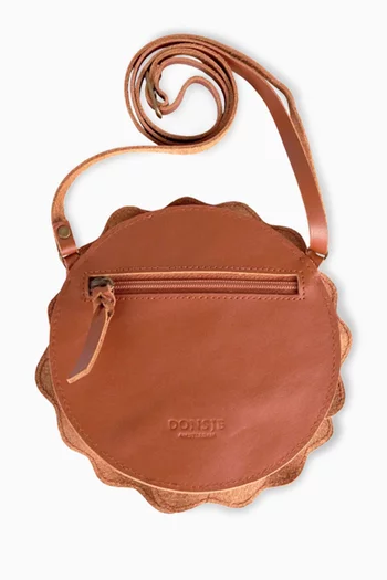 Toto Hibiscus Shoulder Bag in Leather