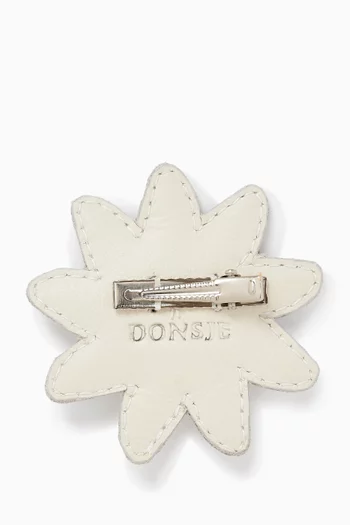 Zaza Fields Hairclip in Leather
