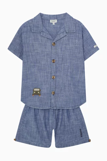 Dantien Shorts in Organic Chambray