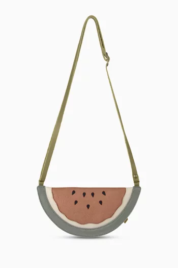 Nanoe Watermelon Shoulder Bag in Leather