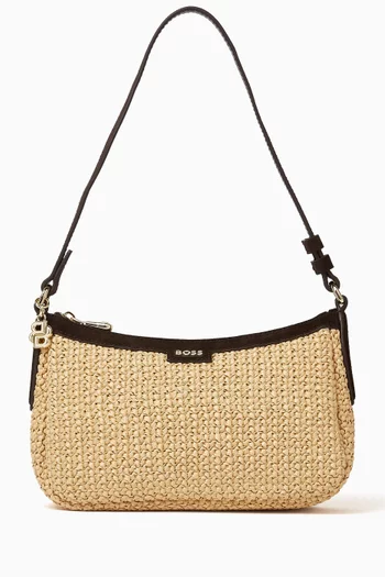 Small Shoulder Bag in Raffia