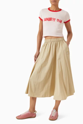 Word Crop T-shirt in Cotton