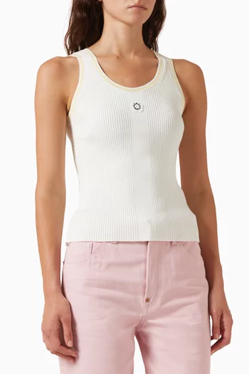 Boke Flower 2.0 Rib Tank Top in Viscose Blend
