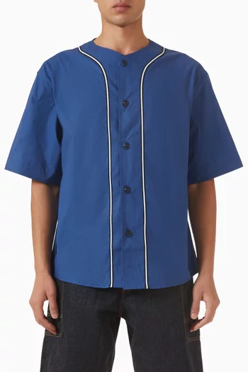 Boke Flower 2.0 Baseball Shirt in Cotton Poplin