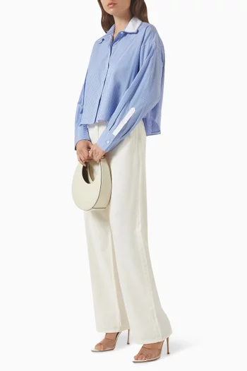 Marin Striped Combo Shirt in Cotton