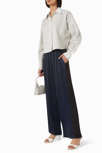 Marin Striped Combo Shirt in Cotton