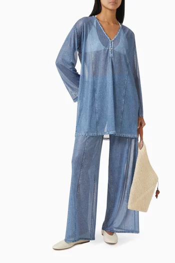 Miramar Cover-up Dress in Mesh