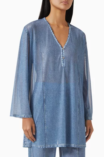 Miramar Cover-up Dress in Mesh