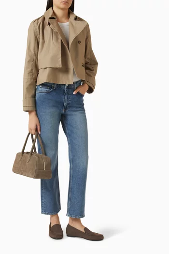 Harlow Ankle Straight-fit Jeans in Denim