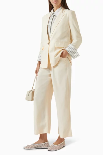 Allison Wide-leg Pants in Lyocell Blend
