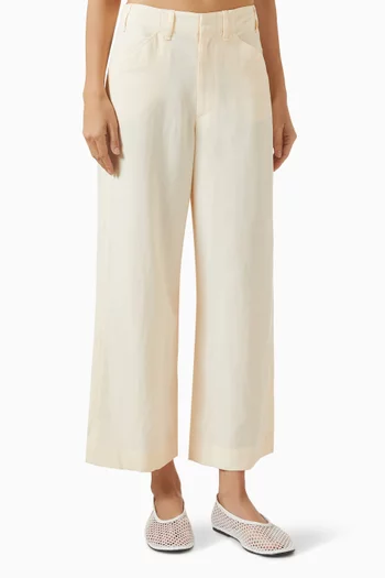 Allison Wide-leg Pants in Lyocell Blend