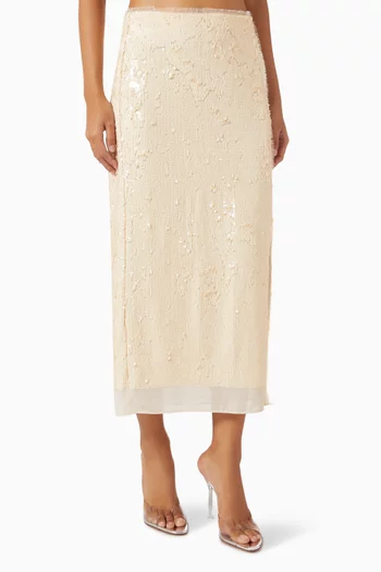 Kali Sequin-embellished Skirt