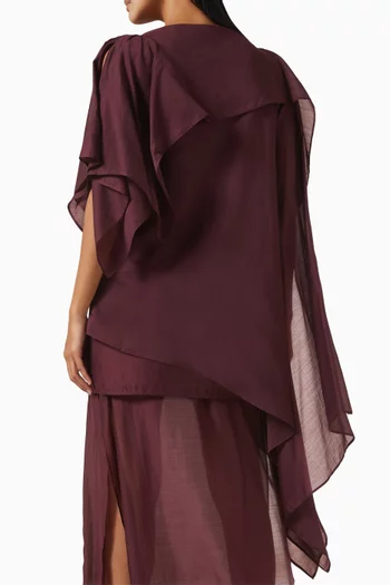 Double-layered Scarf Top