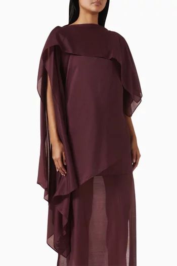 Double-layered Scarf Top