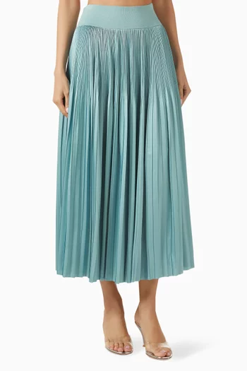 Rabat Pleated Skirt in Satin