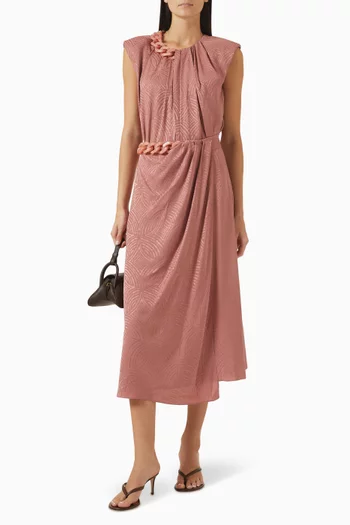 Tanger Chain Skirt in Silk Jacquard