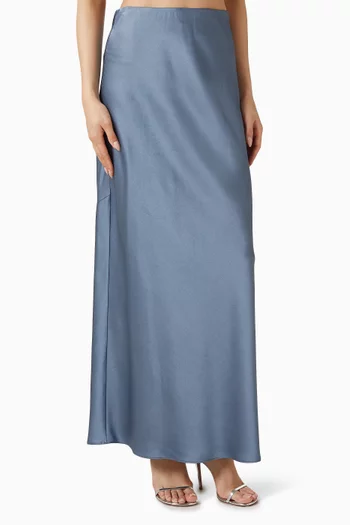 Maxi Slip Skirt in Satin