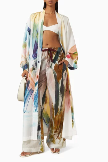 Dia Belted Kimono in Silk