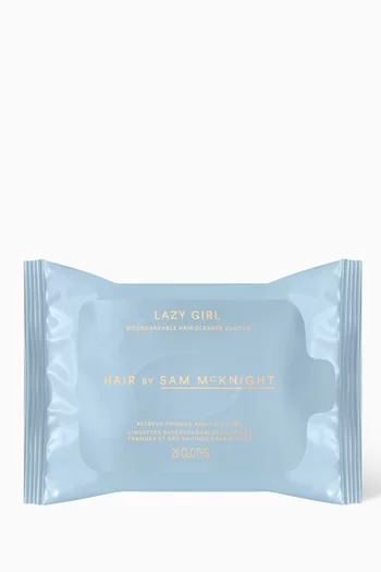 Lazy Girl Biodegradable Hair Cleanse Cloths, 100 cloths