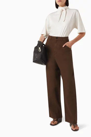 Large Pants in Cotton-twill