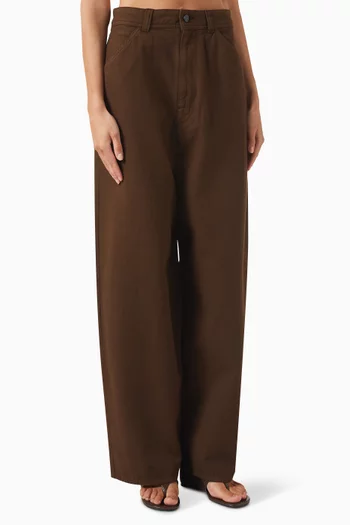Large Pants in Cotton-twill
