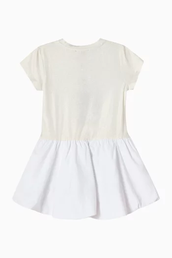 Flared Logo Dress