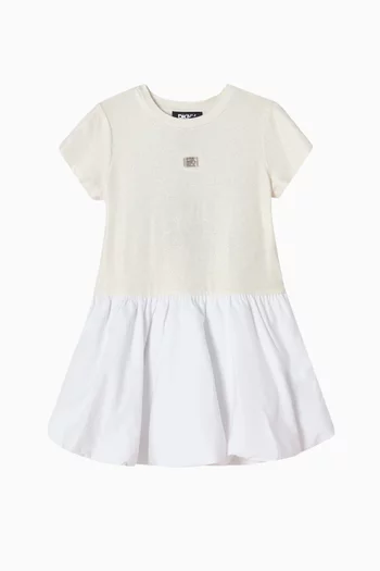 Flared Logo Dress