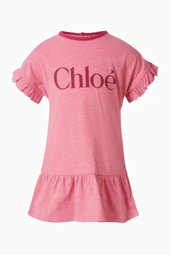 Logo Ruffle Dress