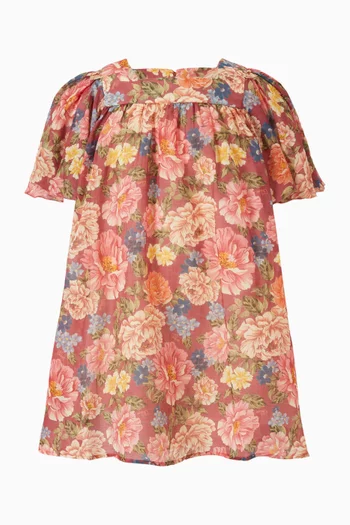Floral All-Over Print Dress