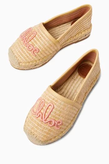 Logo Graphic Slip-On Espadrilles