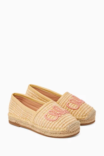 Logo Graphic Slip-On Espadrilles