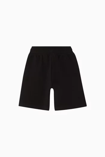Elastic-waist Shorts in Cotton Blend