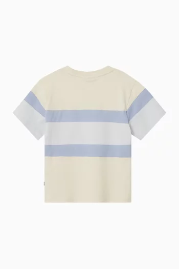 Colourblock T-shirt in Cotton Jersey
