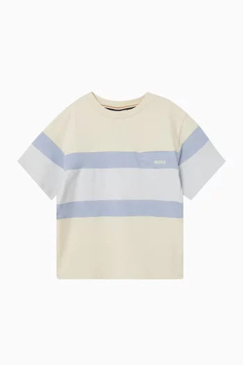 Colourblock T-shirt in Cotton Jersey