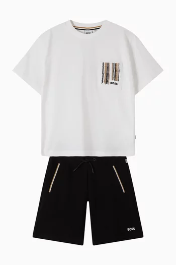 Embroidered T-shirt in Cotton