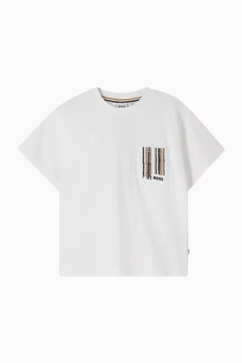 Embroidered T-shirt in Cotton