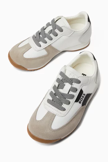 Lace-up Logo Sneakers