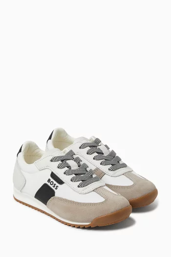 Lace-up Logo Sneakers