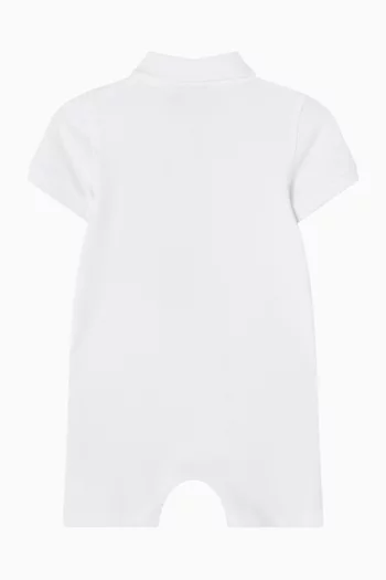 Logo Romper in Cotton