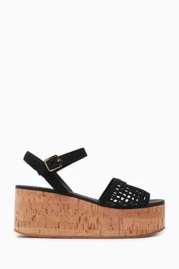 Crochet Wedge 75 Platform Sandals