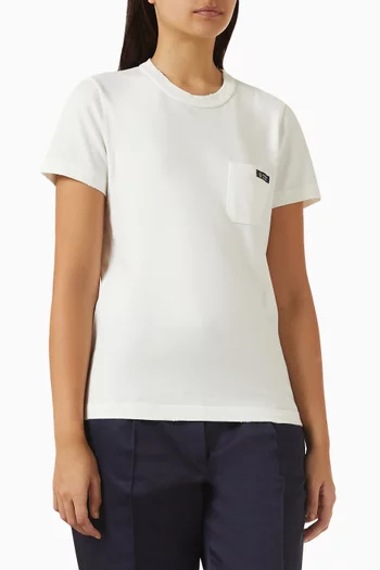 Crewneck T-shirt in Cotton Jersey