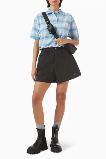 Striped Polo Shirt in Cotton-piqué