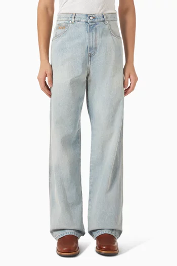 Wide-leg Jeans in Denim