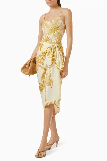 Jungle Sarong in Cotton-silk